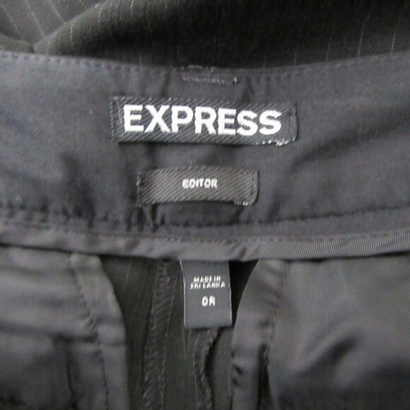 Express Editor Black Career Dress Pants Size 0R - Picture 5 of 10
